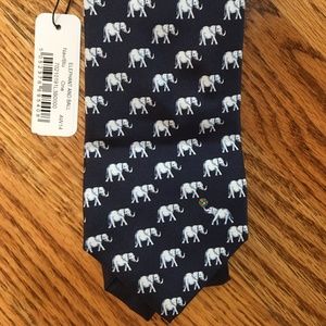 NWT Thomas Pink Elephant Tie - Navy